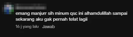 Screenshot ulasan asli dari Komentar TikTok, nama pembeli disamarkan